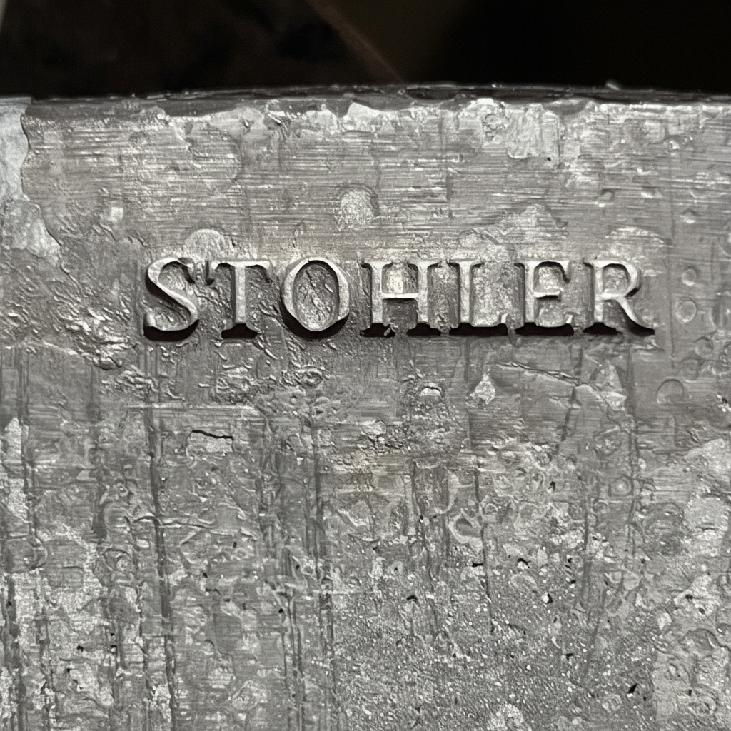 Close-up of STOHLER stamp