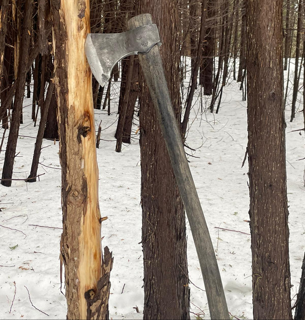  Traditional Scandinavian forest axe craftsmanship - hand forged in Canada by Broad River Forge